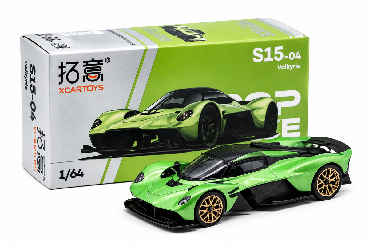 Valkyrie 1:64 Diecast Model Car – Green JDM Collectible
