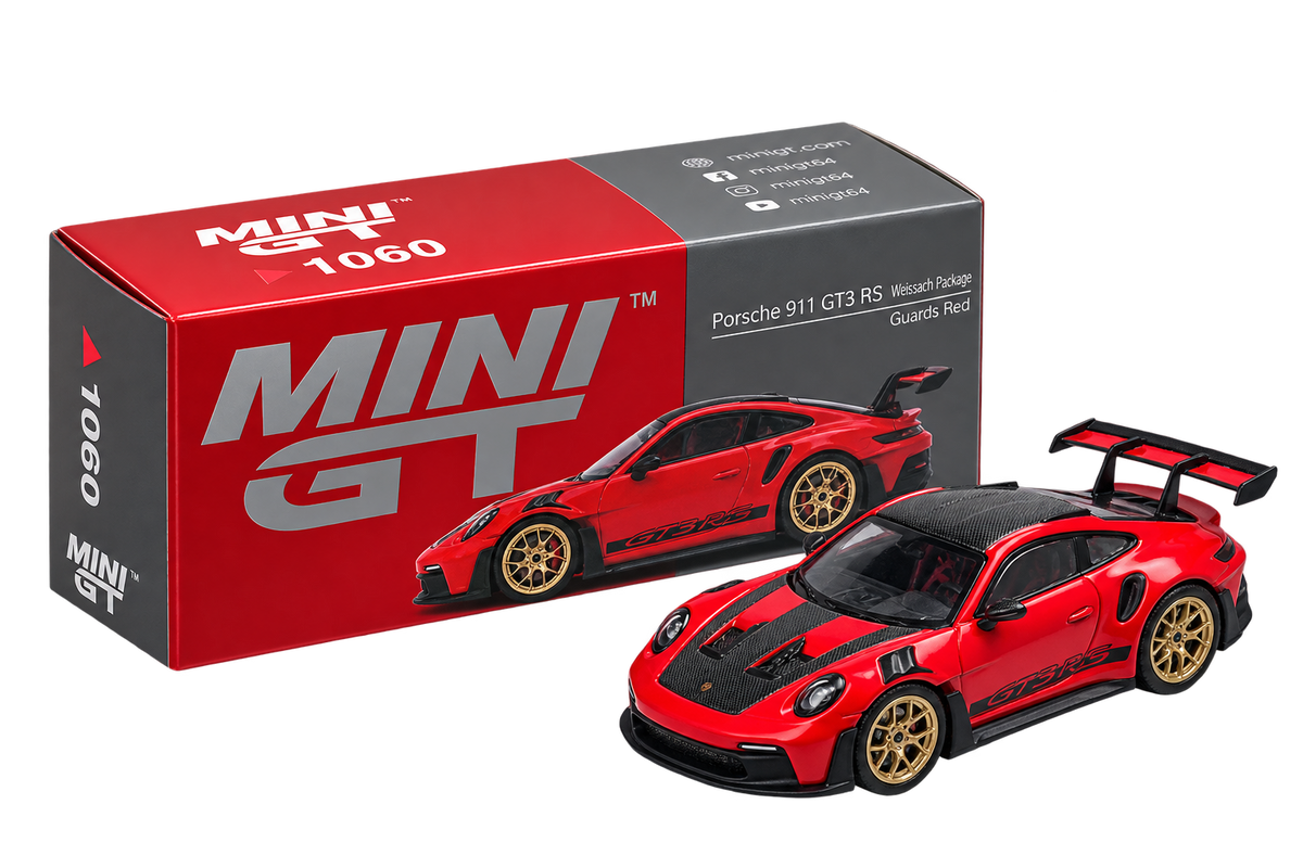 Porsche 911 GT3 RS 1:64 Diecast Model Car – Red JDM Collectible