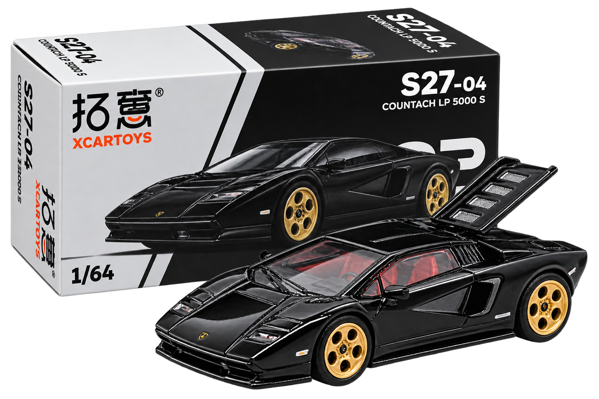 Lamborghini Gallardo 1:64 Diecast Model Car – Black/Gold JDM Collectible