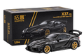 Toyota Supra DarwinPro 1:64 Diecast Model Car – Black/Gold JDM Collectible