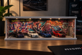 1:64 Garage Graffiti Diorama Car Model Diecast Scene Display