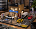 1:64 Japanese Store Diorama Car Model Diecast Scene Display
